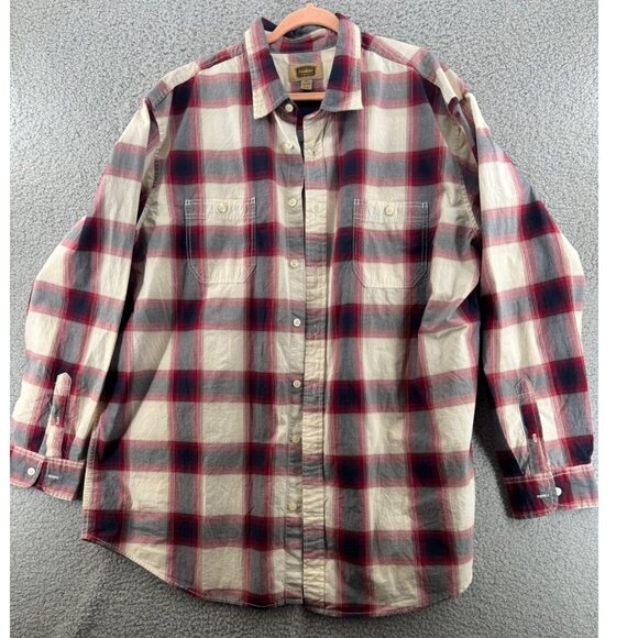 The Foundry Other - The Foundry Men's Plaid Long Sleeve Shirt  Button-Up  Size 2 XL